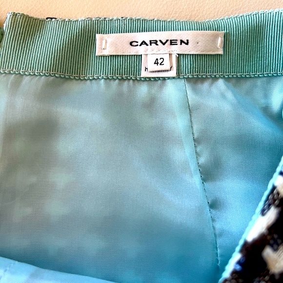 Carven metallic tweed skirt in excellent condition size 42 fully lined - Picture 4 of 9